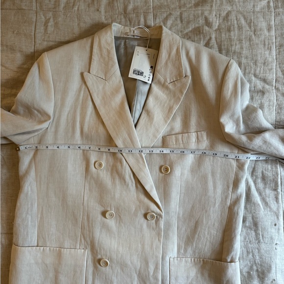COS double breasted linen blazer - Picture 8 of 10